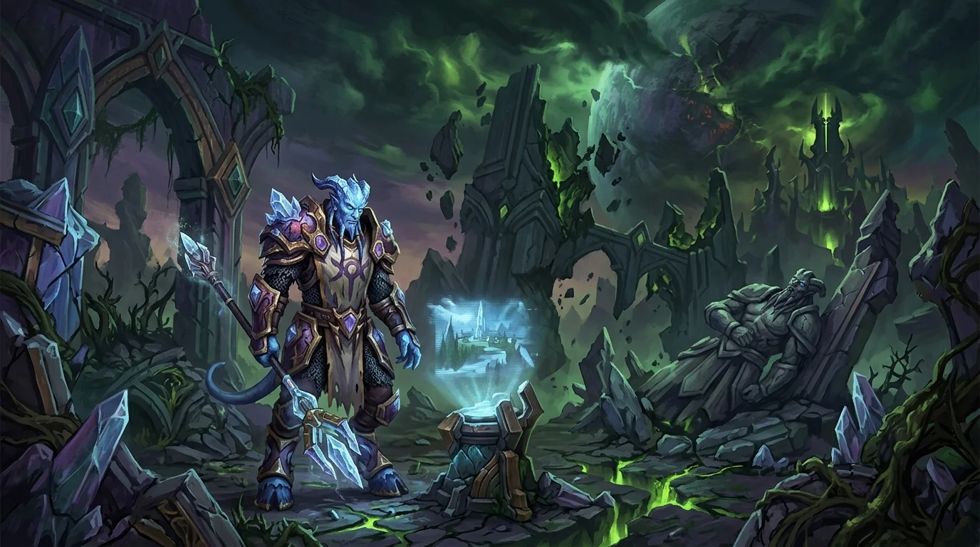 Argus e o colapso dos eredar: o mundo natal dos Draenei em ruínas