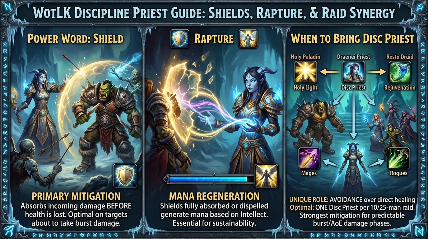 Discipline Priest no WotLK: shields, Rapture e quando levar Disc em raid