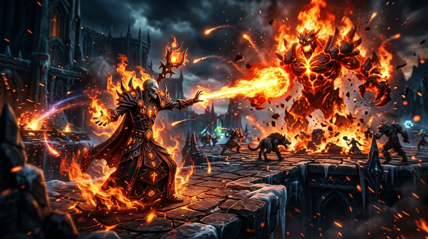 Fire Mage PvE: build para escalado y endgame