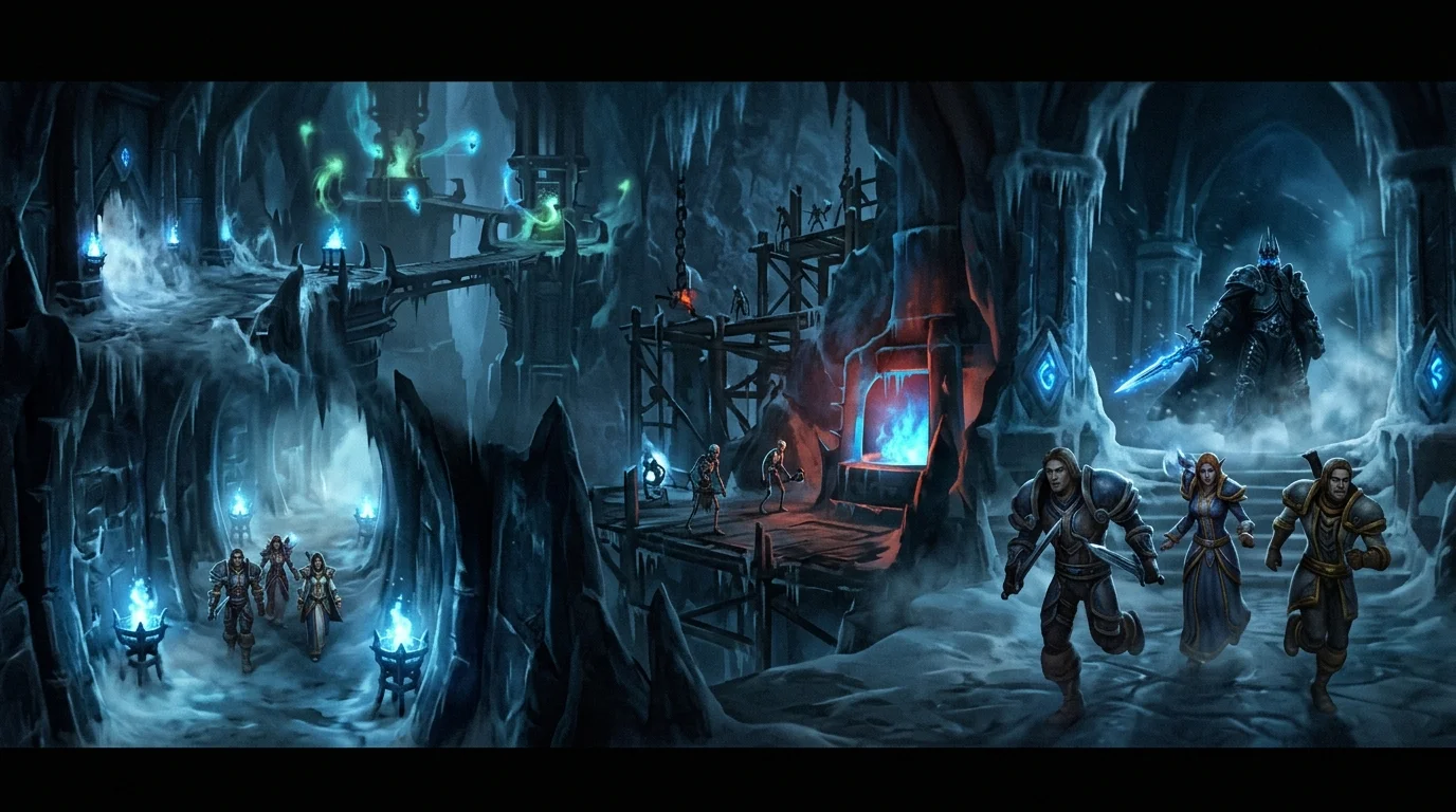 Pit of Saron, Forge of Souls e Halls of Reflection: guia das Frozen Halls
