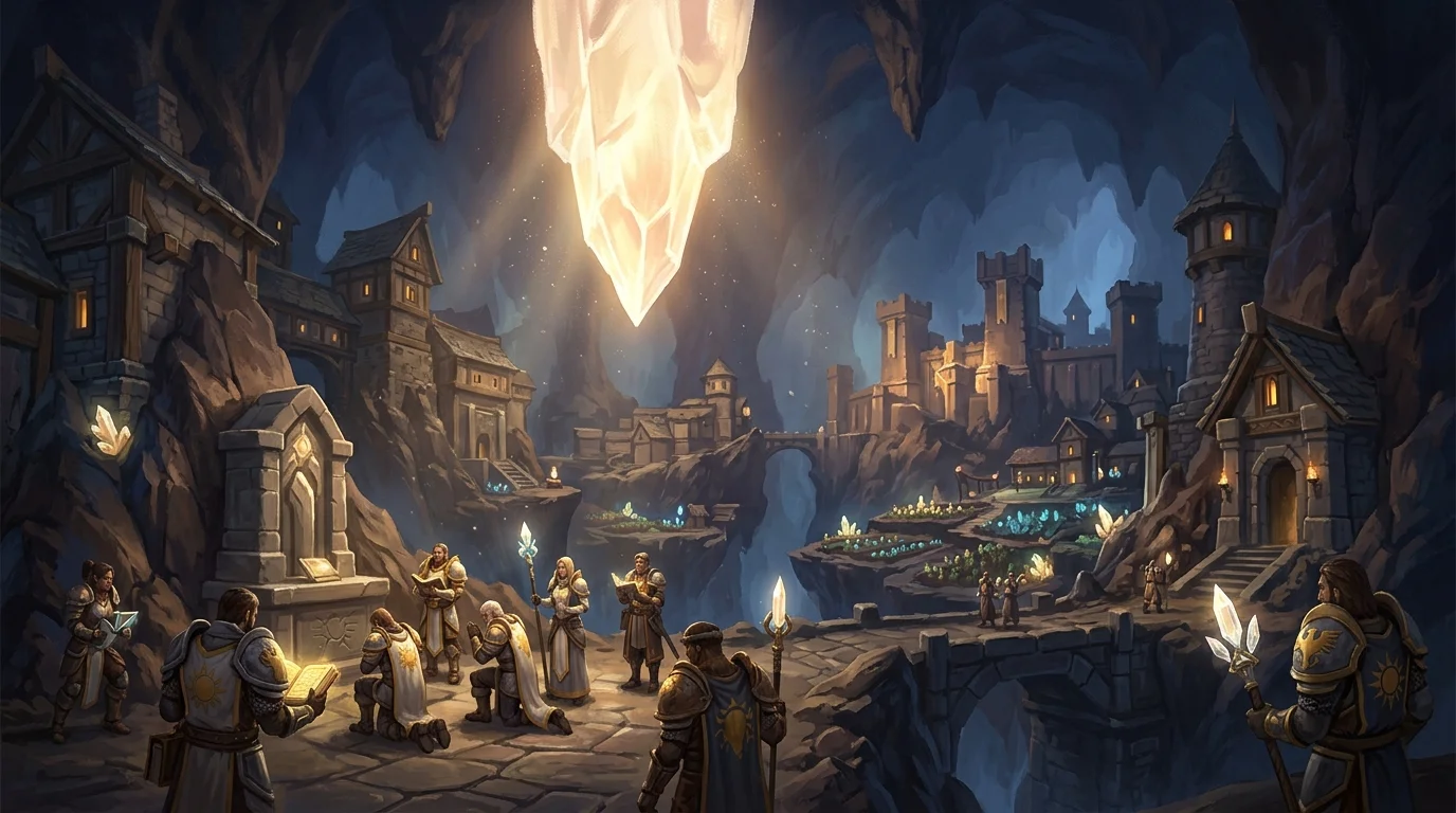 Hallowfall: eternal light, faith of the Arathi and the civilization that survived underground