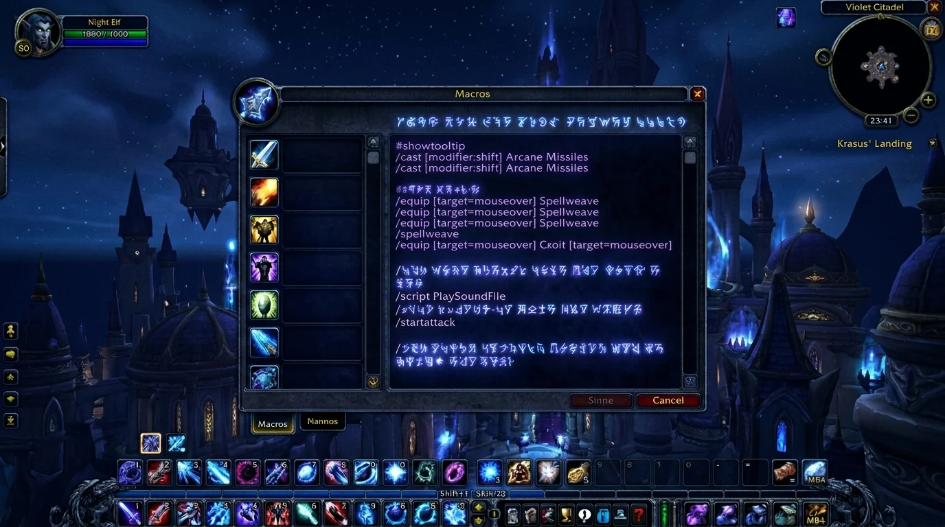 Macros essenciais que todo jogador de WotLK deveria ter
