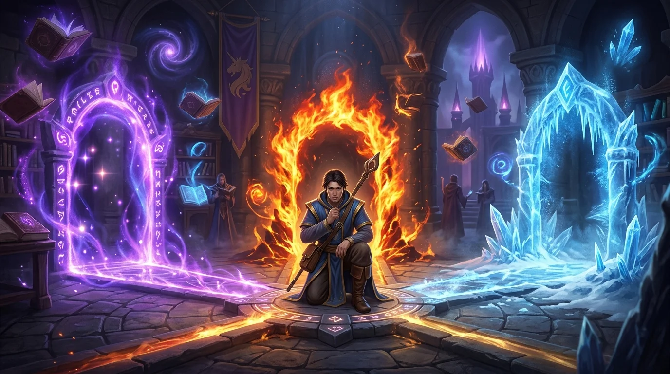 Mage para iniciantes: como escolher entre Arcane, Fire e Frost