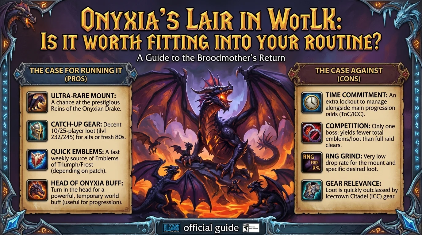 Onyxia in WotLK: is it worth fitting this raid into your routine?