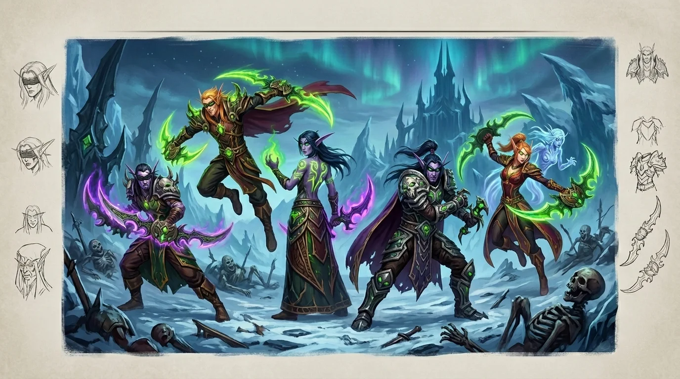 Os Illidari: demon hunters de Illidan