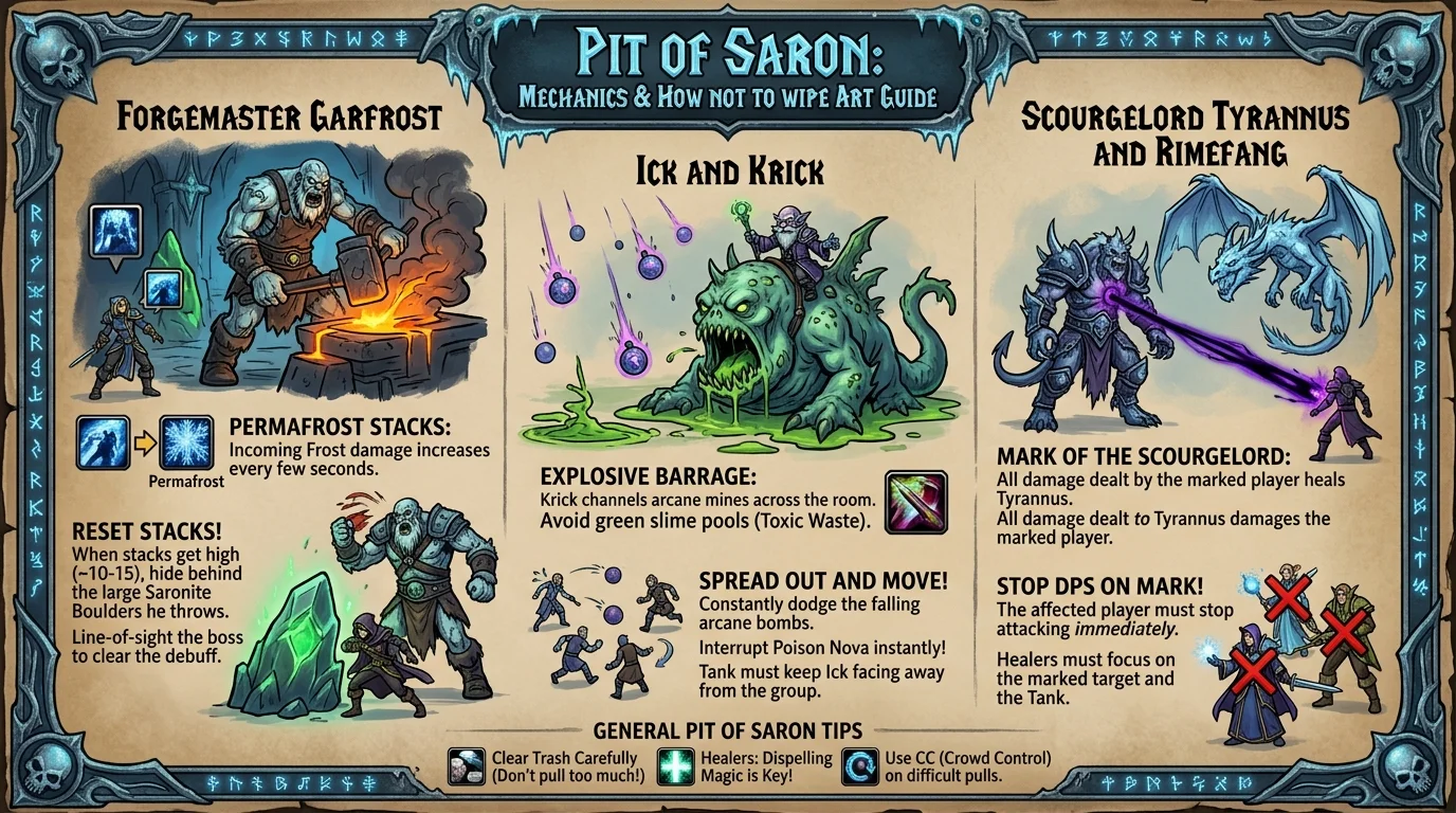 Pit of Saron: mecânicas e como não wipear
