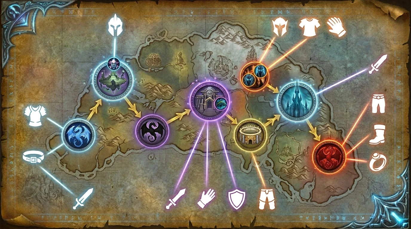 Raids onde estão os upgrades-chave