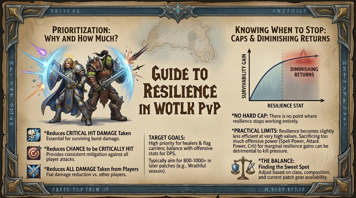Resiliencia en WotLK: cuánto priorizar y cuándo detenerse
