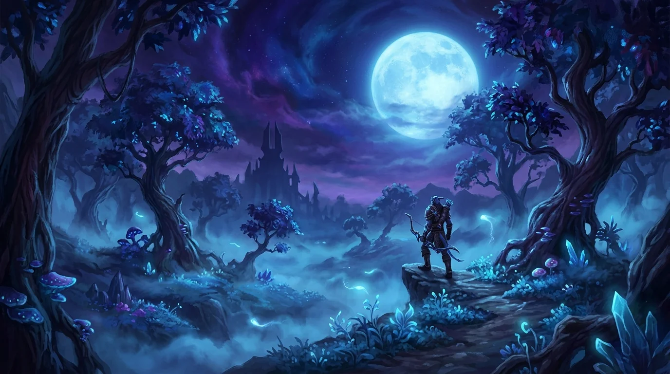 Shadowmoon Valley em duas versões: a lua eterna e o valley em Draenor alternativo
