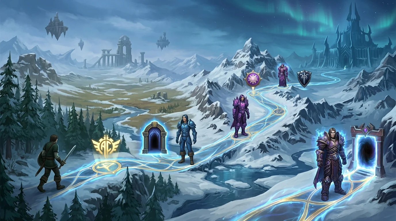 Sistemas do Azeroth Legacy e progressão: como evoluir sem perder tempo