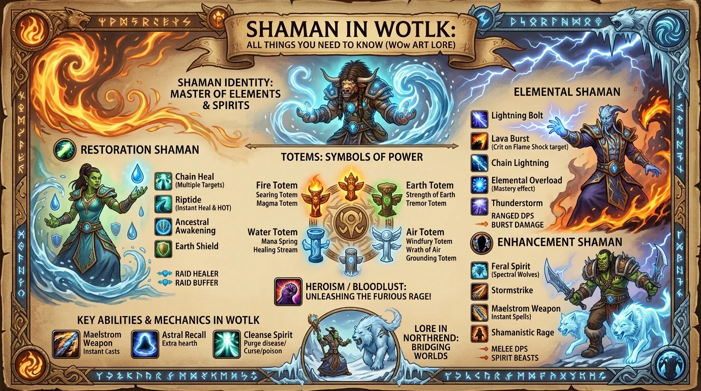 Todo lo que necesitas saber sobre el Chamán en WotLK