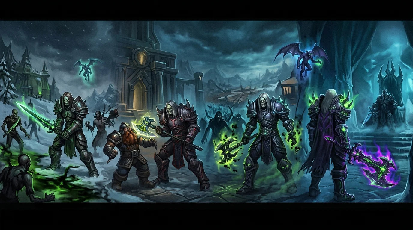 Unholy DK: route from pre-BiS to final BiS